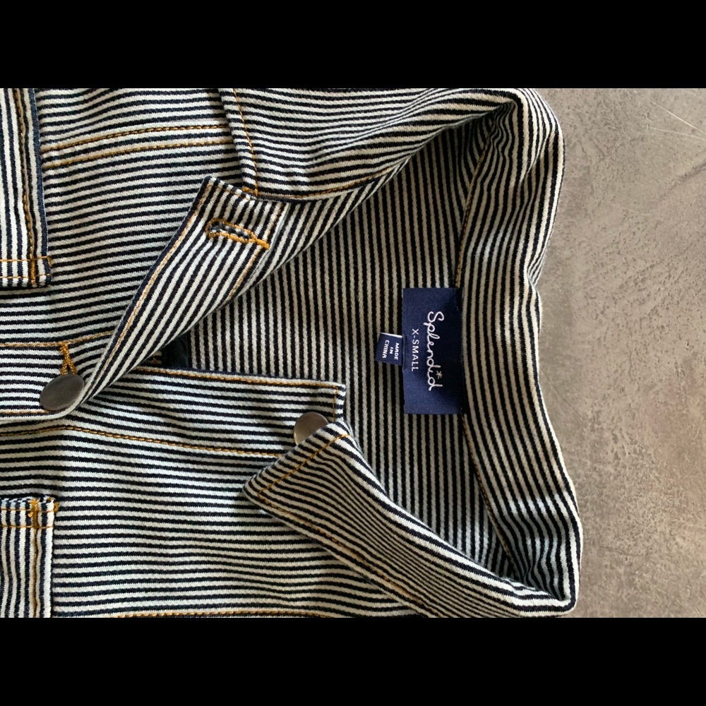Striped Jacket blue/white